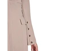 Calvin Klein Women's Scuba-Crepe Long-Sleeve Jacket Dress