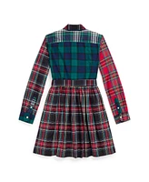 Polo Ralph Lauren Big Girls Plaid Cotton Fun Shirtdress