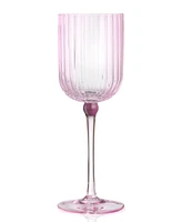 Qualia Glass Cranberry All Purpose Wine Glasses, Set of 4