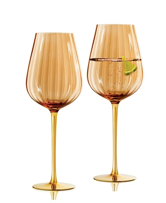 Qualia Glass Posh All Purpose Wine Glasses, Set of 2