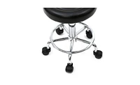 Slickblue Round Shape Adjustable Salon Stool with Back Comfortable and Versatile Seating