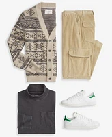 Sun Stone Mens Cardigan Turtleneck Cargo Pants Exclusively At Macys