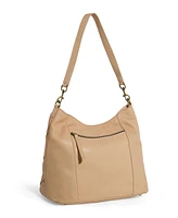 American Leather Co. Mercer Woven Top Zip Hobo