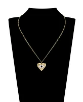 Unwritten Cubic Zirconia Heart Evil Eye Pendant Necklace