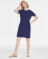 On 34th Women's Side-Tie Knit Mini Dress, Created for Macy's