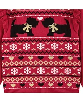 Andy & Evan Toddler Girls Toddler/Child Red Fair Isle Sweater and Glitter Legging Set