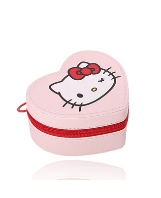 Hello Kitty Sanrio Heart Shaped Jewelry Travel Case