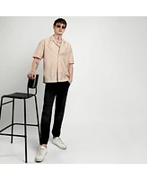 Campus Sutra Men's Splash Plaid Oversized Shirt