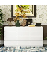 Homsee White Chest of Drawers for Home Storage with 12-Drawer