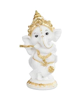 Fc Design 6"H Ganesh Playing Flute Figurine Decoration Home Decor Perfect Gift for House Warming, Holidays and Birthdays