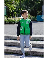 Minecraft Boys Zip Up Varsity Bomber Jacket to (5-6 - 18-20)