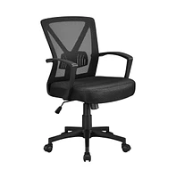 Yaheetech Mesh Office Chair Mid Back Desk Adjustable Swivel