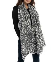 Vince Camuto Hazy Leopard Supersoft Oblong Scarf