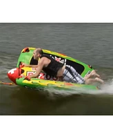 Wow Watersports 13-1010 Big Bazooka Steerable 1 to 4 Person Towable Tube, Green