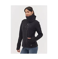 Bench Dna Women's Finish Zip-Up Funnel Neck