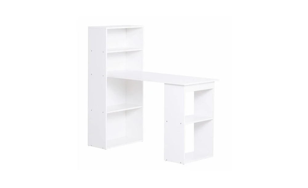 Slickblue White Office Desk – Modern and Sleek Workstation for Home or Office