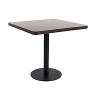 vidaXL Bistro Table Dark Brown 31.5"x31.5" Mdf