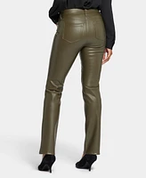 Nydj Women's Faux Leather Marilyn Straight Pants