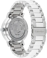 Calvin Klein Unisex Iconic Silver Stainless Steel Bracelet Watch 40mm