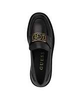 Guess Women's Shuttle Logo Hardware Round Toe Loafers