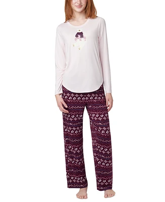 Hue Women's 2-Pc. Timeless Soft Jersey Packaged Pajama Set