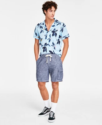 Sun + Stone Men's Drawstring 8" Cargo Shorts, Exclusively at Macy's