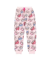 Paw Patrol Little Girls Fleece Cosplay Pullover Hoodie and Jogger Pants Outfit Set