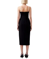 French Connection Women's Azra Twill Corset Midi Dress