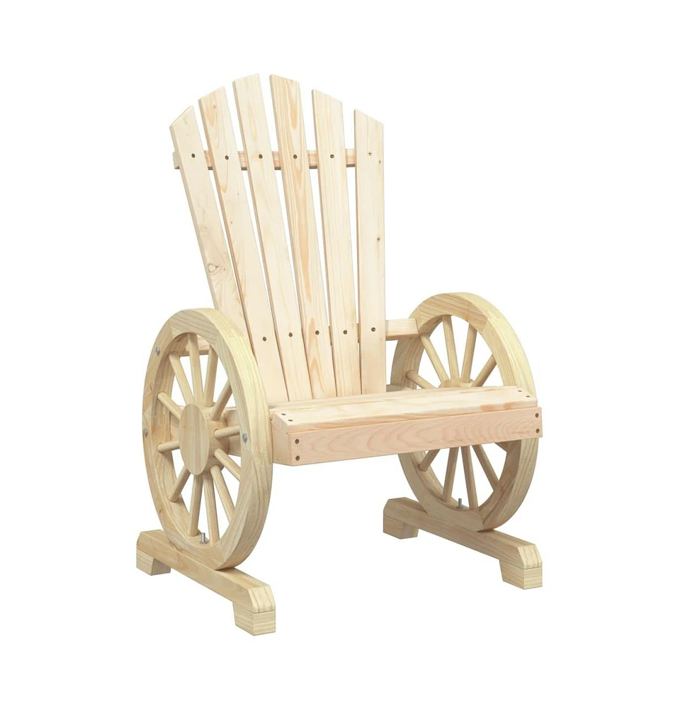 vidaXL Patio Adirondack Chair Solid Wood Fir