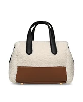 Anne Klein Sherpa Mini Satchel Bag