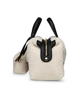 Anne Klein Sherpa Mini Satchel Bag