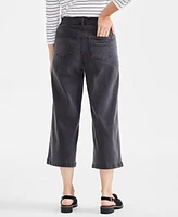 Style & Co Women's High-Rise Wide-Leg Crop Jeans, Created for Macy's