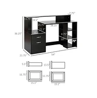 Slickblue Office Computer Desk; Sleek and Practical for Professional Spaces