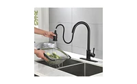 Single Handle High Arc Pull-Out Kitchen Faucet for Modern Kitchens