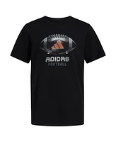 adidas Big Boys Short Sleeve Metal Football Tee