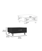 Athens Coffee Table, One Drawer, Four Legs