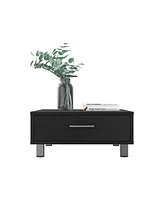 Depot E-Shop Athens Coffee Table, One Drawer, Four Legs