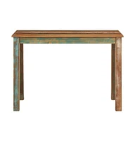 vidaXL Dining Table 43.3"x21.7"x29.9" Solid Wood Reclaimed