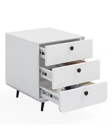 Slickblue Modern Nightstand Storage Cabinet for Living Room and Bedroom