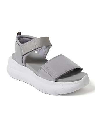 Dearfoams Women's Daylen Adjustable Strap Platform Sandal