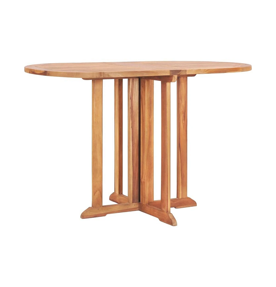 vidaXL Folding Butterfly Patio Table 47.2"x27.6"x29.5" Solid Teak Wood