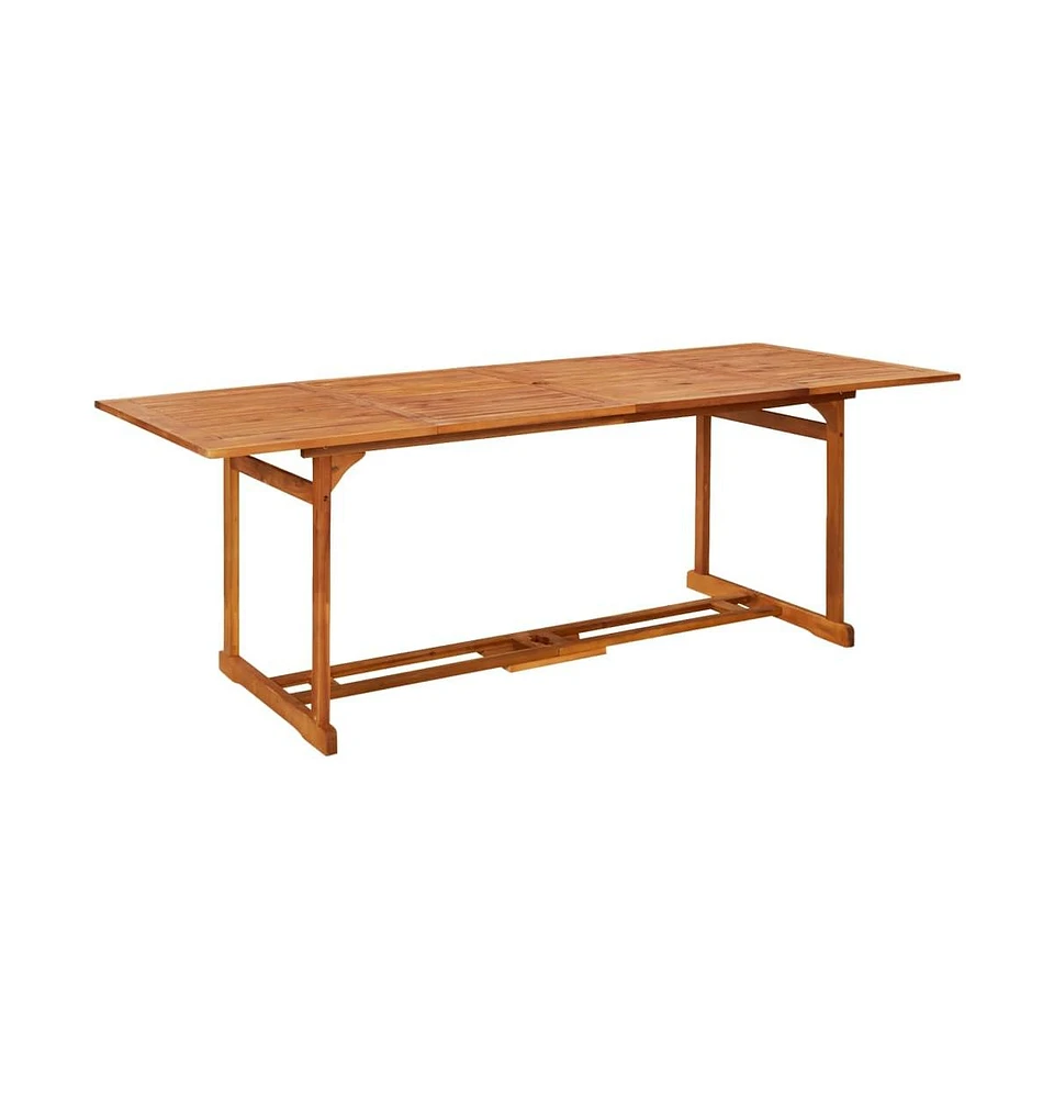 vidaXL Patio Dining Table 86.6"x35.4"x29.5" Solid Acacia Wood