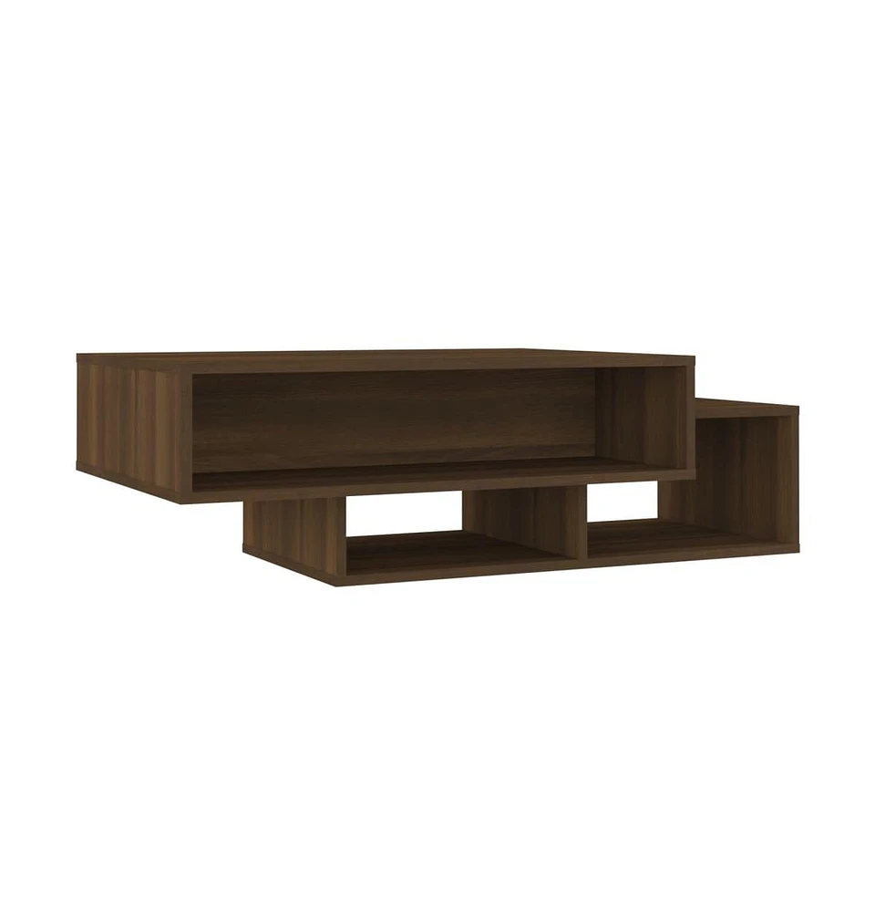 vidaXL Coffee Table Brown Oak 41.3"x21.7"x12.6" Engineered Wood