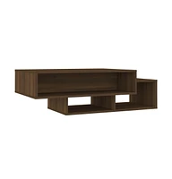 vidaXL Coffee Table Brown Oak 41.3"x21.7"x12.6" Engineered Wood