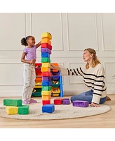 ECR4Kids SoftZone Stack-a-Brick, Assorted, 24-Piece