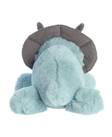 Aurora Small Triceratops Mini Flopsie Adorable Plush Toy Blue 8"