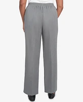 Alfred Dunner Women's Copenhagen Soft Heather Microfiber Average Length Pants