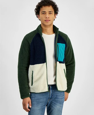 Sun + Stone Men's Stuart Colorblocked Sweatshirt, Exclusively at Macy's