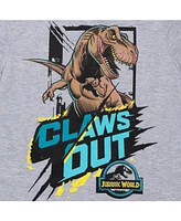 Jurassic World Toddler Boys Dinosaur Athletic Graphic T-Shirt Mesh Shorts Outfit Set to
