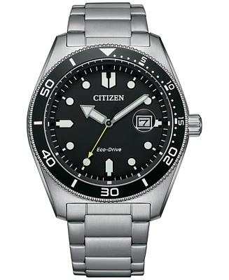 Citizen Eco-Drive Men's Stainless Steel Bracelet Watch 43mm